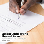 Writing Quick-Drying Thermal Paper 10-Year Long-Lasting For M832 / M833 / M834 / M835 Printer, Phomemo 3rolls /Box 53mm, Phomemo 3rolls /Box 80mm, Phomemo 3rolls /Box 110mm, Phomemo 2rolls /Box A4, Phomemo 4rolls /Box A4, Phomemo 2rolls /Box Letter    ...