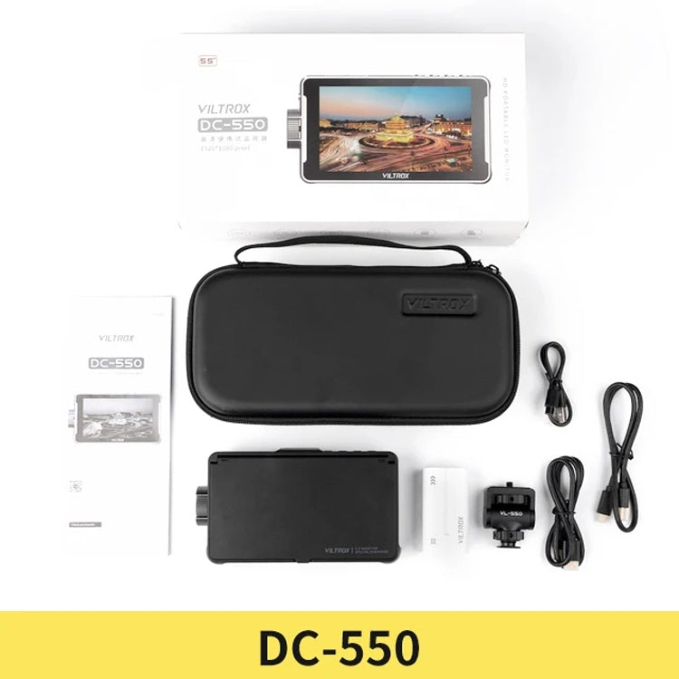 5.5 Inch Camera Studio Monitors 4K HDMI 3D LUT Director Monitor, VILTROX DC550 Lite, VILTROX DC550 Button Model, VILTROX DC550 Touch Model, VILTROX DC550 Pro