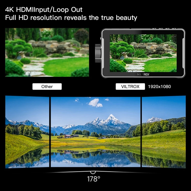 5.5 Inch Camera Studio Monitors 4K HDMI 3D LUT Director Monitor, VILTROX DC550 Lite, VILTROX DC550 Button Model, VILTROX DC550 Touch Model, VILTROX DC550 Pro