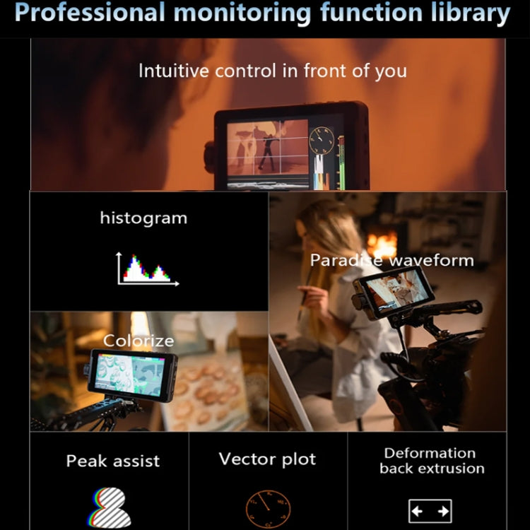 5.5 Inch Camera Studio Monitors 4K HDMI 3D LUT Director Monitor, VILTROX DC550 Lite, VILTROX DC550 Button Model, VILTROX DC550 Touch Model, VILTROX DC550 Pro