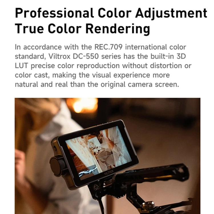 5.5 Inch Camera Studio Monitors 4K HDMI 3D LUT Director Monitor, VILTROX DC550 Lite, VILTROX DC550 Button Model, VILTROX DC550 Touch Model, VILTROX DC550 Pro