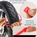 5pcs/Set Motorcycle Electric Two-Wheeler Non-Damaging Anti-Skid Chain Ties, Black, Green, Red