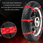 5pcs/Set Motorcycle Electric Two-Wheeler Non-Damaging Anti-Skid Chain Ties, Black, Green, Red