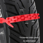 5pcs/Set Motorcycle Electric Two-Wheeler Non-Damaging Anti-Skid Chain Ties, Black, Green, Red