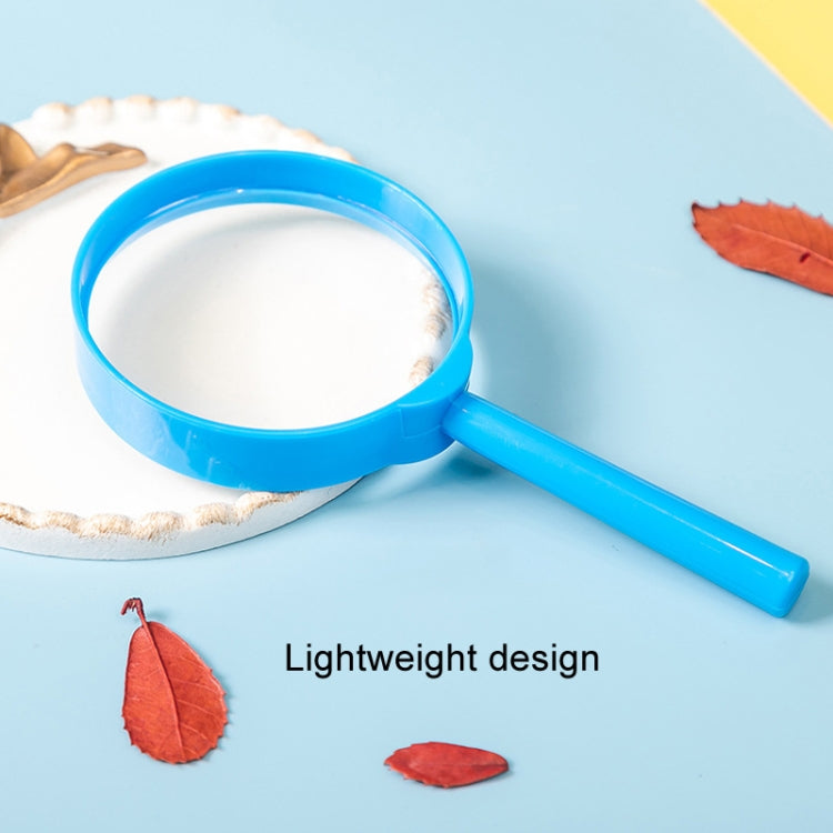 4pcs Children Color Magnifier 60mm Handheld Plastic Magnifying Glass, Color Random Delivery, 60mm 5X