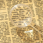 10pcs 3X Magnifying Glass Plastic Transparent Integrated Handheld HD Children Toy Magnifier, 40mm, 28mm