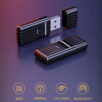 COMFAST CF-943AX WiFi6 USB Adapter AX900 Bluetooth 5.3 2.4G / 5.8G Wireless Network Card, CF-943AX