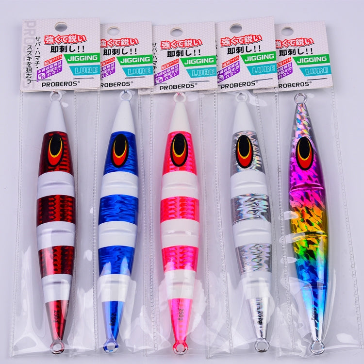 PROBEROS F125 Jogging Steelhead Deep Sea Boat Fishing Lure Rapid Sinking Sea Fishing Fake Bait, 30g, 60g, 100g, 150g, 200g, 250g
