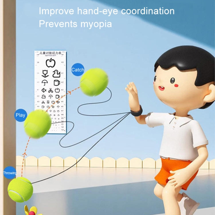 Wrist Elastic Ball Hand Grab Ball Toys With Wope Boomerang Ball Children Toys, Tennis Model