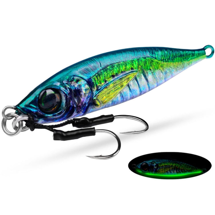 PROBEROS LF137 3D Spray Painted Bionic Lure Warp Bass Leader Fish Long Casting Freshwater Sea Luminous Fishing Bait, 28g, 40g, 60g, 80g, 100g, 120g, 150g, 180g, 200g