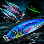 PROBEROS LF137 3D Spray Painted Bionic Lure Warp Bass Leader Fish Long Casting Freshwater Sea Luminous Fishing Bait, 28g, 40g, 60g, 80g, 100g, 120g, 150g, 180g, 200g