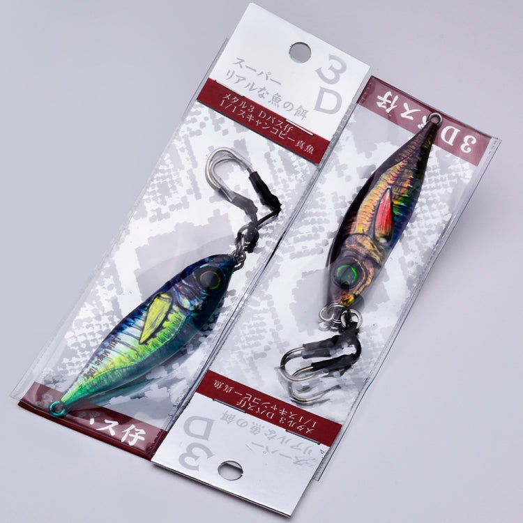 PROBEROS LF137 3D Spray Painted Bionic Lure Warp Bass Leader Fish Long Casting Freshwater Sea Luminous Fishing Bait, 28g, 40g, 60g, 80g, 100g, 120g, 150g, 180g, 200g