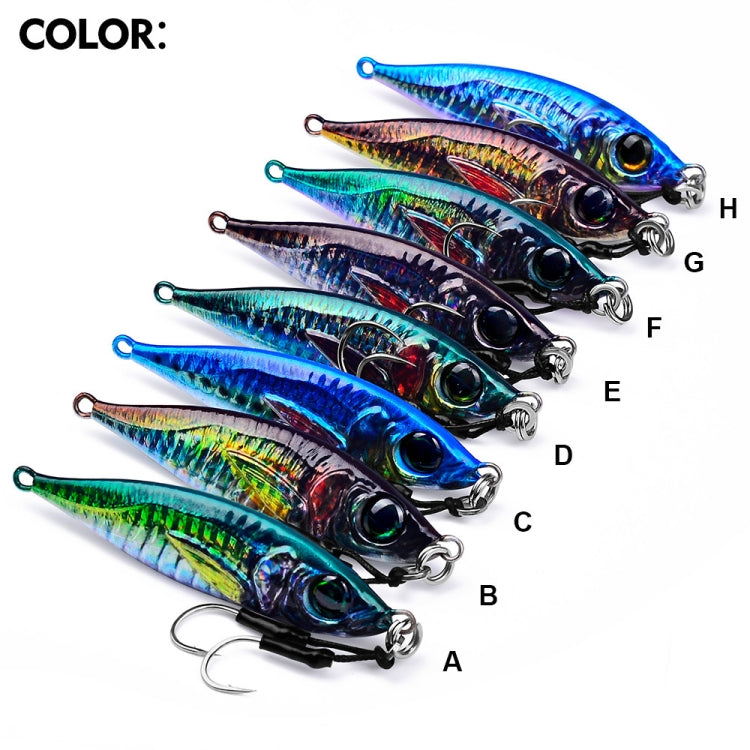 PROBEROS LF137 3D Spray Painted Bionic Lure Warp Bass Leader Fish Long Casting Freshwater Sea Luminous Fishing Bait, 28g, 40g, 60g, 80g, 100g, 120g, 150g, 180g, 200g