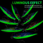PROBEROS LF137 3D Spray Painted Bionic Lure Warp Bass Leader Fish Long Casting Freshwater Sea Luminous Fishing Bait, 28g, 40g, 60g, 80g, 100g, 120g, 150g, 180g, 200g