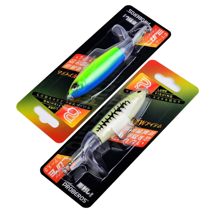 PROBEROS DW601 360 Degree Rotating Propeller Lures Topwater Tethered Tractor Floating Fake Fish Bait, 10.5cm/13.5g, 11.5cm/16.5g, 14.5cm/32.5g