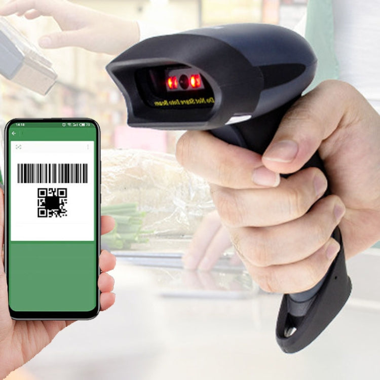 NETUM One-Dimensional Self-Sensing Code Sweeper Handheld Mobile Red Light Scanning Machine, Wired, Wireless, Wired With Bracket, Wireless With Bracket