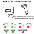 NETUM One-Dimensional Self-Sensing Code Sweeper Handheld Mobile Red Light Scanning Machine, Wired, Wireless, Wired With Bracket, Wireless With Bracket