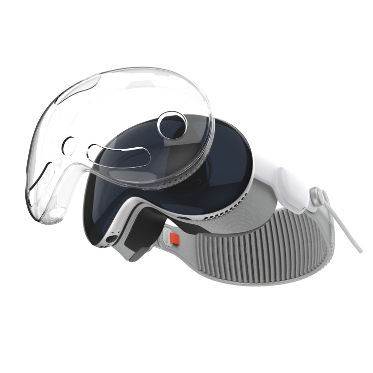 For Apple Vision Pro Protective Case VR Headset Device Accessories, Transparent TPU