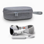 JYS-APP001 For Apple Vision Pro Headset Storage Bag VR Glasses Anti-Scrape Portable Bag, Gray Linen, Gray Felt