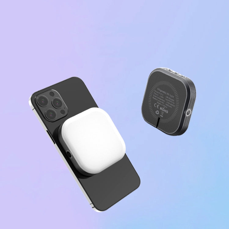 Mini Magnetic Fill Light Rechargeable Tri-Color Temperature Selfie Light, F-622