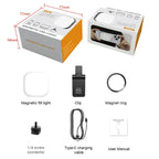 Mini Magnetic Fill Light Rechargeable Tri-Color Temperature Selfie Light, F-622
