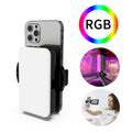 RGB Fill Light Photography Lamp With Hidden Folding Phone Clip & Cold Shoe Interface, F-615