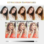 RGB Fill Light Photography Lamp With Hidden Folding Phone Clip & Cold Shoe Interface, F-615