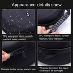 For Apple Vision Pro Storage Bag VR Headwear EVA Portable Hard Case, EVA+Cloth Pattern