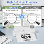 Phomemo M834 Wireless Bluetooth Thermal Printer Support Multi-Size Thermal Paper, M834