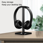 Desktop Headphone Holder Cell Phone Tablet Stand, Black, White, Pink