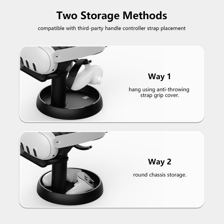 AMVR TYBP1 VR Desktop Storage Display Rack For Apple Vision Pro / Meta Quest 3 / Pico 4 / PlayStation VR 2