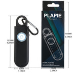 Women Personal Anti-pervert Alarm Outdoor LED Flashing Light Alarm, Black