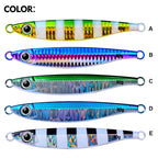 PROBEROS LF121 Fast Sinking Laser Boat Fishing Sea Fishing Lure Iron Plate Bait, 14g, 21g, 28g, 40g, 60g, 80g