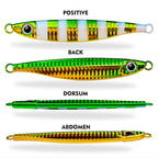 PROBEROS LF121 Fast Sinking Laser Boat Fishing Sea Fishing Lure Iron Plate Bait, 14g, 21g, 28g, 40g, 60g, 80g