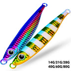 PROBEROS LF121 Fast Sinking Laser Boat Fishing Sea Fishing Lure Iron Plate Bait, 14g, 21g, 28g, 40g, 60g, 80g