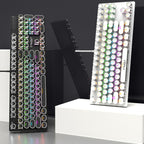 T-WOLF T75 104 Keys Adjustable RGB Light Computer Game Wired Mechanical Keyboard