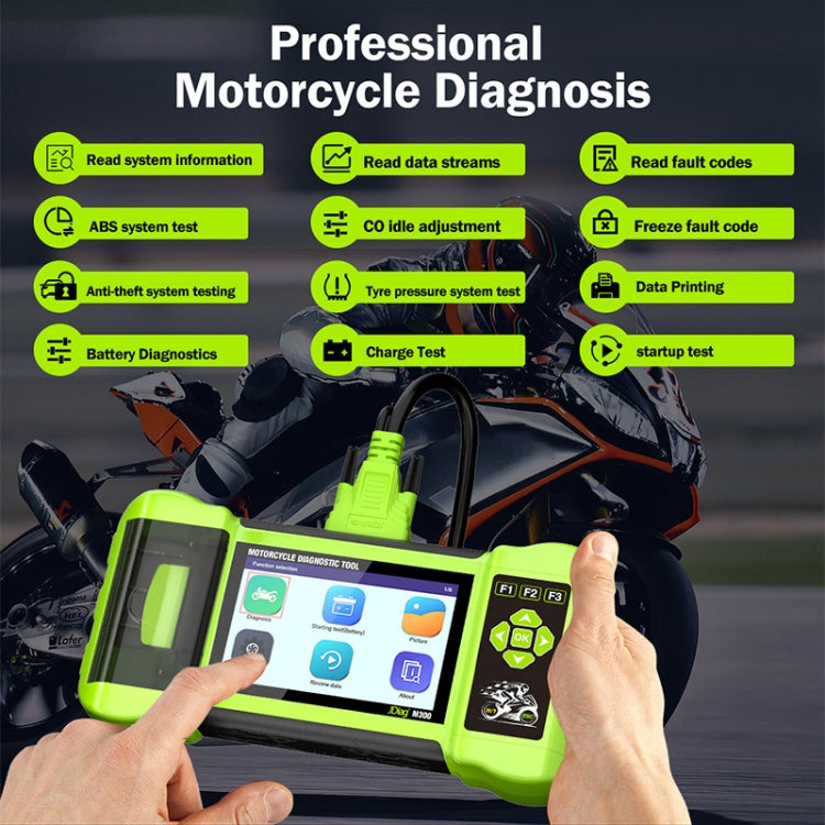 For Harley/Ducati/BMW JDiag Intelligent Heavy Duty Machine Tester, M300