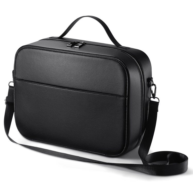 For Apple Vision Pro Headset Multifunctional Storage Bag Carrying Case, Black, Brown