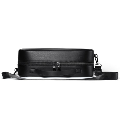 For Apple Vision Pro Headset Multifunctional Storage Bag Carrying Case, Black, Brown
