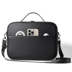 For Apple Vision Pro Headset Multifunctional Storage Bag Carrying Case, Black, Brown