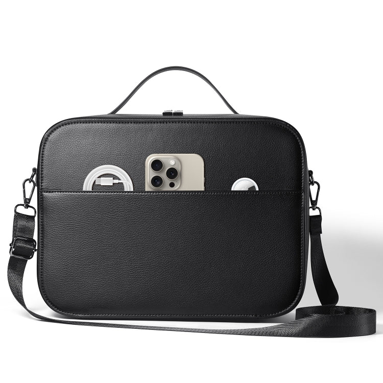 For Apple Vision Pro Headset Multifunctional Storage Bag Carrying Case, Black, Brown