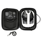 For Apple Vision Pro Headset Multifunctional Storage Bag Carrying Case, Black, Brown