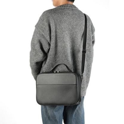 For Apple Vision Pro Headset Multifunctional Storage Bag Carrying Case, Black, Brown