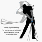 PGM HGB025 Golf Power Rope Swing Rhythmic Training Rope Indoor/Outdoor Exerciser