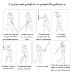 Golf Swing Sounding Training Stick To Improve Swing Speed And Delay Downswing, PGM HGB024