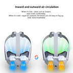 For Meta Quest 3 Air Circulation Heat Dissipation Replacement Mask With Fan Anti-Fogging VR Mask Accessories, With Fan