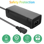 For Microsoft XBOX 360 E Console Power Supply Charger 135W 100-240V 2A AC Adapter, EU Plug, US Plug, UK Plug