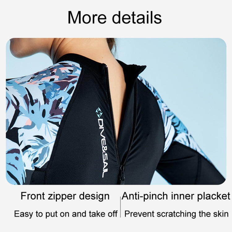 DIVE & SAIL Ladies Quick-Drying Sun Protection One-Piece Wetsuit Swimming And Surfing Snorkeling Suit, S, M, L, XL, XXL