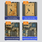 MECHANIC Cell Phone Motherboard Chip Degumming Brush PCB De-Tin Cleaning Cylinder Long Handle Brush, Sideburns, Steel Wire, Double-ended Sideburns+Steel Wire
