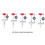 PGM QT022 Golf Tee Adjustable Limit Aiming Assist 77mm Tee Length, 4pcs /Box